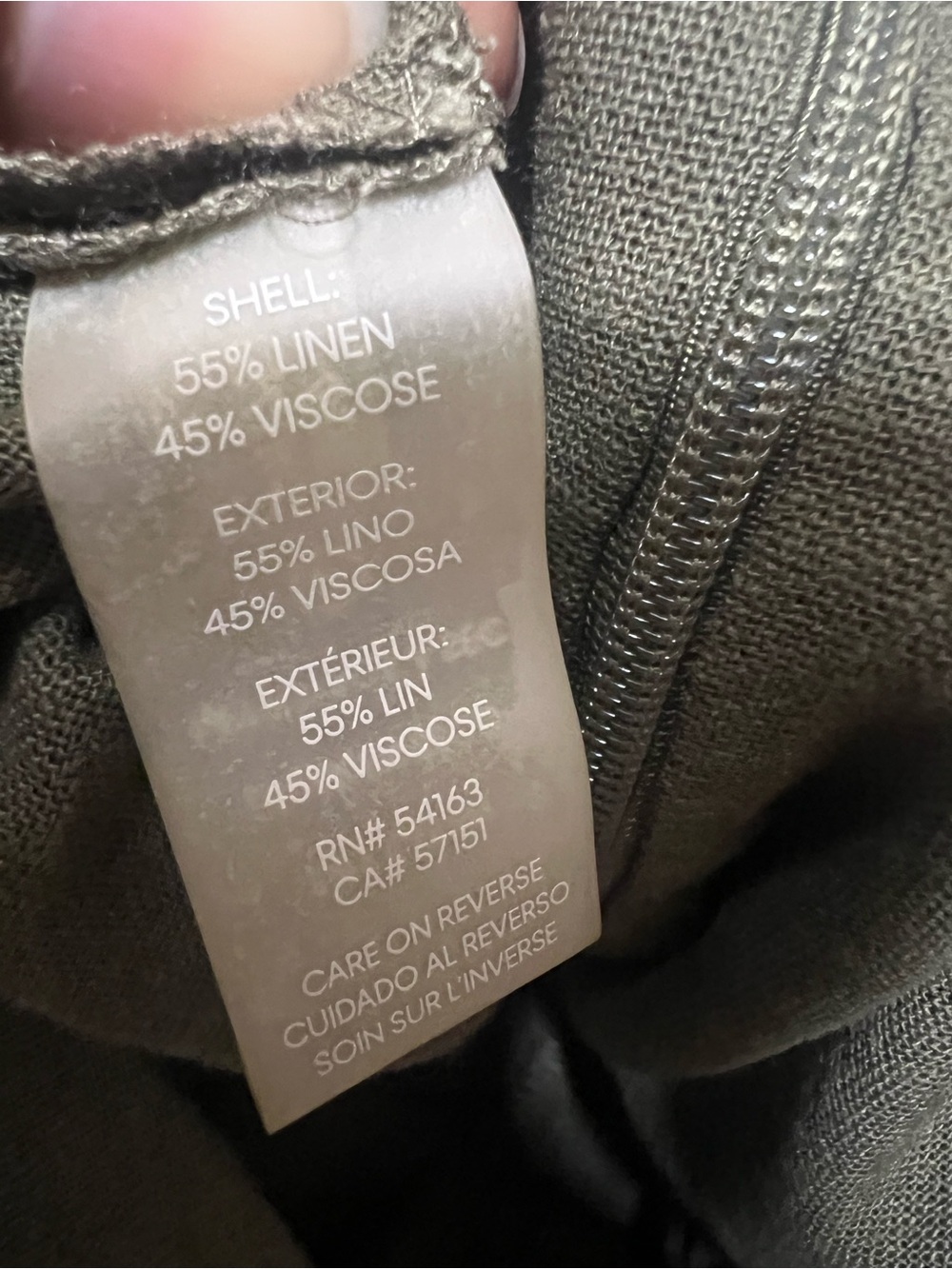 Calvin Klein Olive Green Flutter-Slee Wide-Leg Jumpsuit - Picture 6 of 8